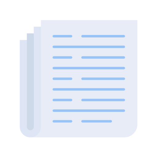 Newspaper Generic color fill icon