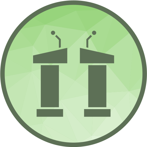 Debate Generic color fill icon