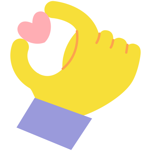 ręka serce Generic Flat ikona