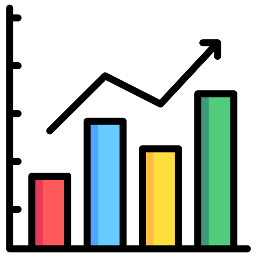 막대 그래프 Generic color lineal-color icon