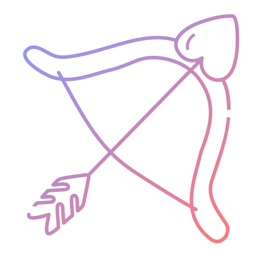 flecha de cupido Generic gradient outline Ícone
