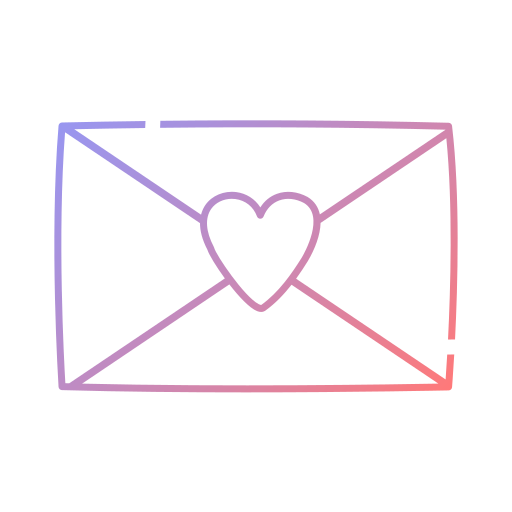 carta de amor Generic gradient outline icono