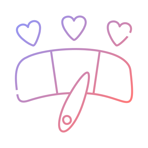 Сердце Generic gradient outline иконка