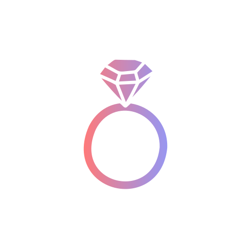 bague de diamant Generic gradient fill Icône
