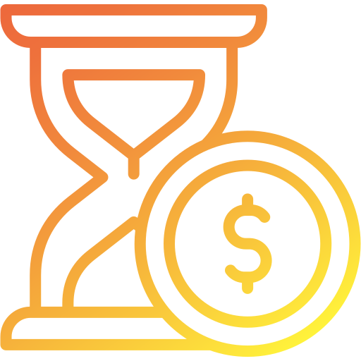 Time is money Generic gradient outline icon