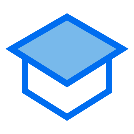 Graduated Generic color lineal-color icon