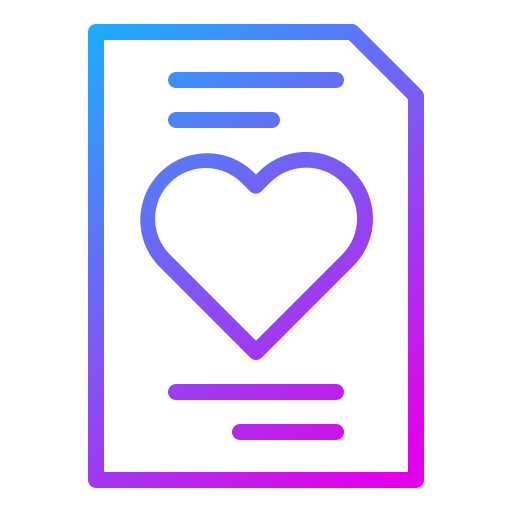 Love letter Generic gradient outline icon