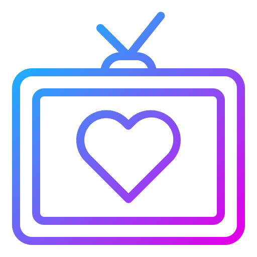 tv Generic gradient outline icoon
