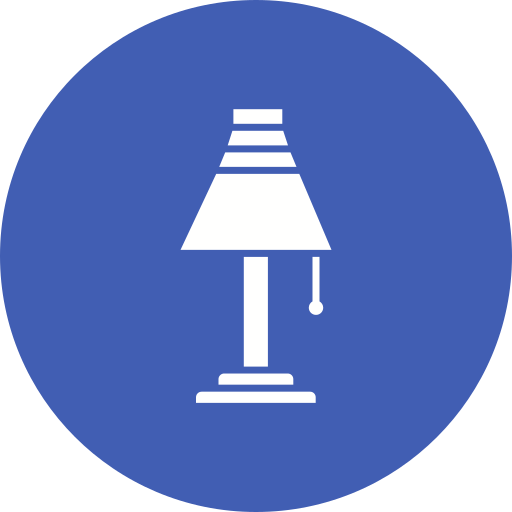 Table lamp Generic color fill icon