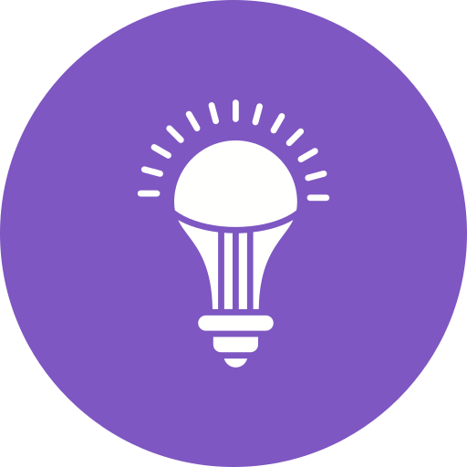 Led bulb Generic color fill icon