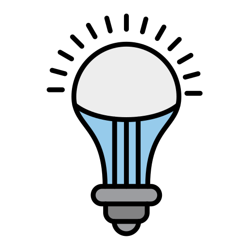 lâmpada de led Generic color lineal-color Ícone