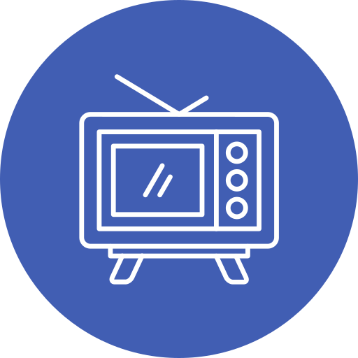 텔레비전 Generic color fill icon