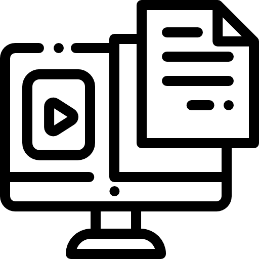 computadora Detailed Rounded Lineal icono