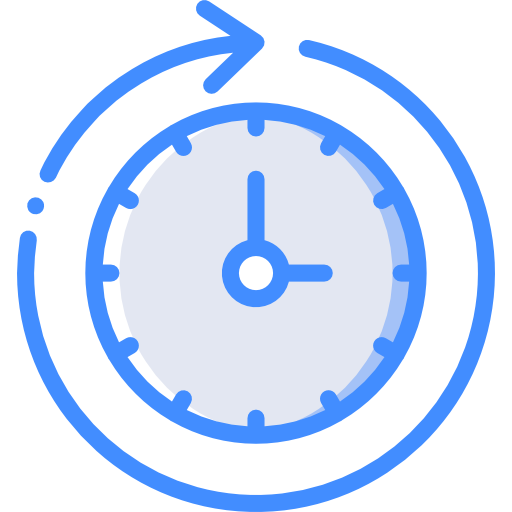 Clock Basic Miscellany Blue icon