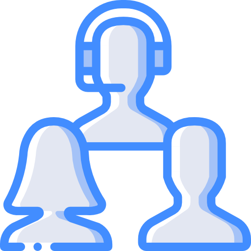 Video calling Basic Miscellany Blue icon