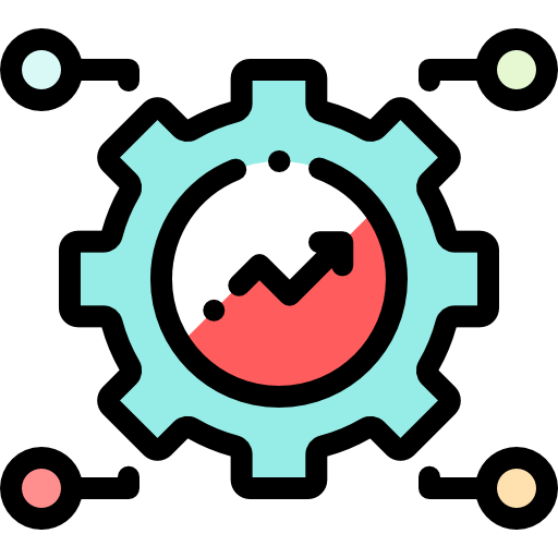 Strategy Detailed Rounded Lineal color icon