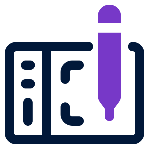 Pen tablet Generic color fill icon