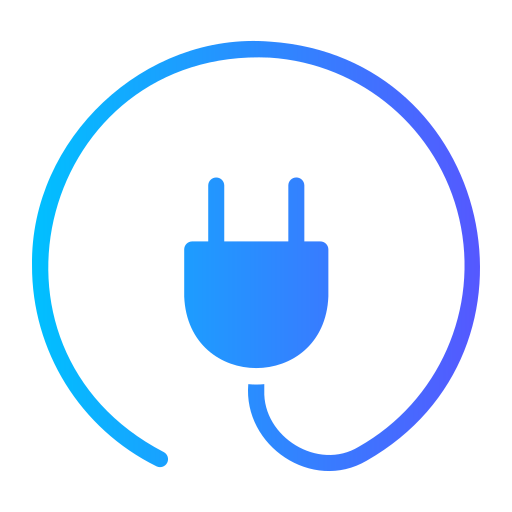 plug Generic gradient fill icoon