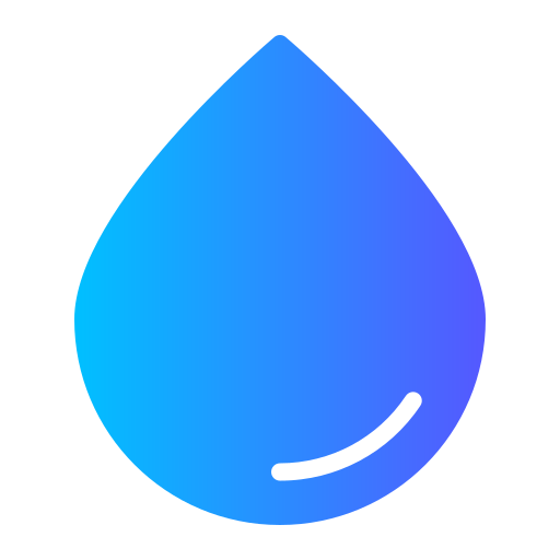 water Generic gradient fill icoon