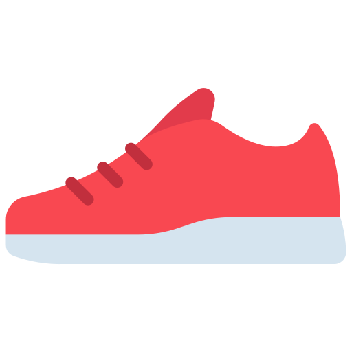 Running shoes Juicy Fish Flat icon