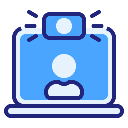 Online Conference Generic color lineal-color icon