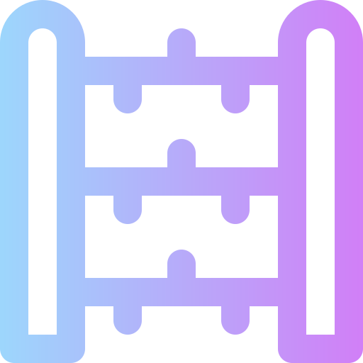 Fence Super Basic Rounded Gradient icon