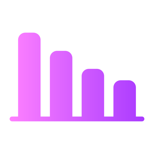 Bar chart Generic gradient fill icon
