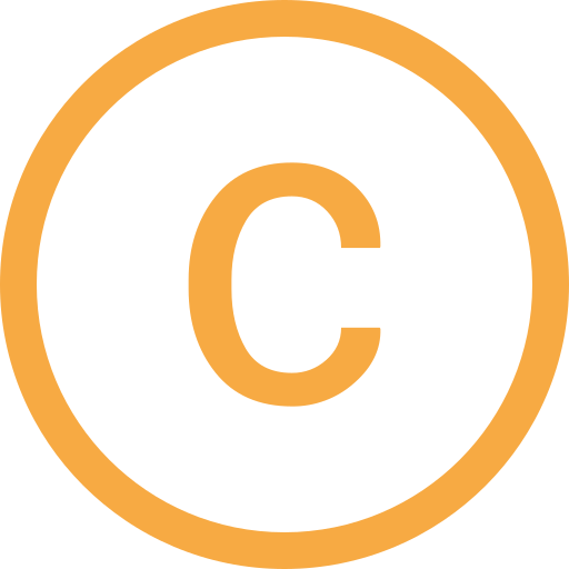 Letter C Generic color outline icon
