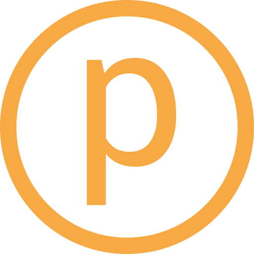 Letter P Generic color outline icon
