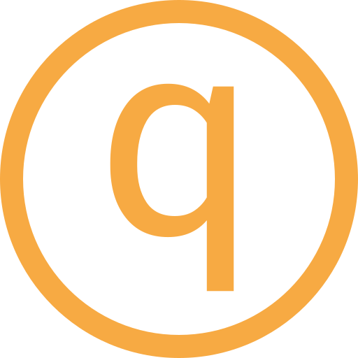 letter q Generic color outline icoon