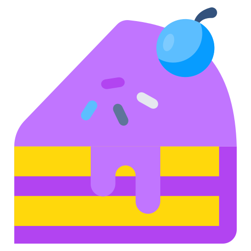 ケーキのスライス Generic color fill icon