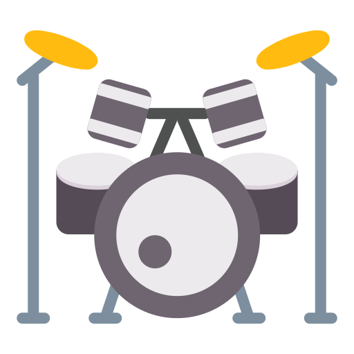 ドラムセット Generic color fill icon