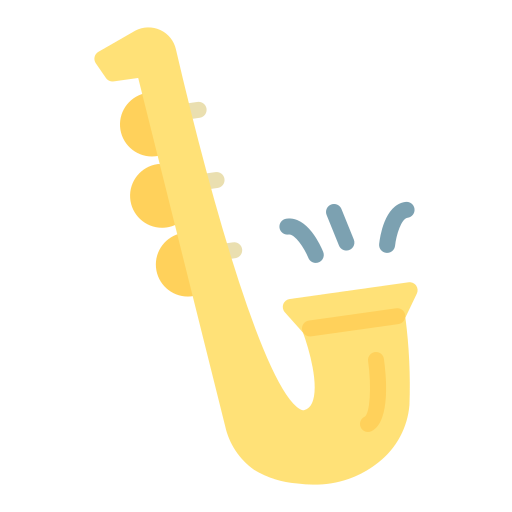 saxofoon Generic color fill icoon
