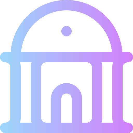 Museum Super Basic Rounded Gradient icon