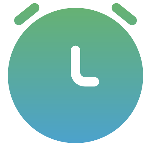 reloj Generic gradient fill icono