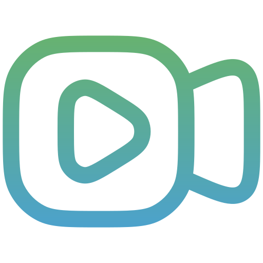 Video Generic gradient outline icon