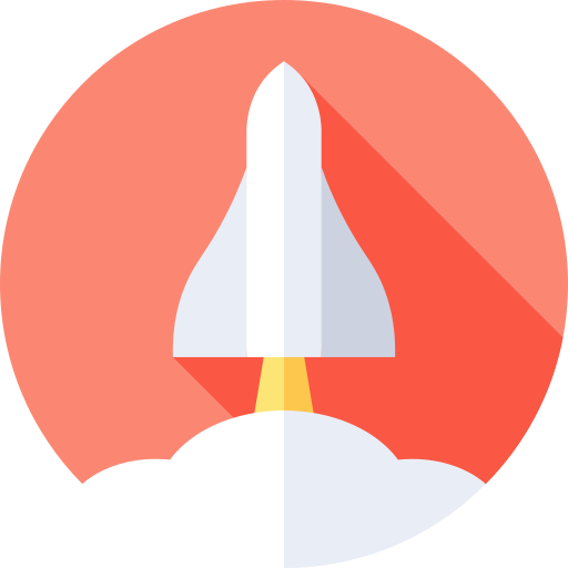 Rocket Flat Circular Flat icon