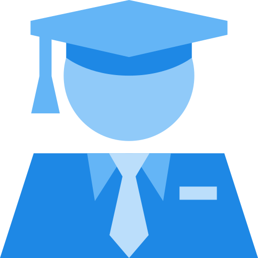 Graduate avatar Generic color fill icon