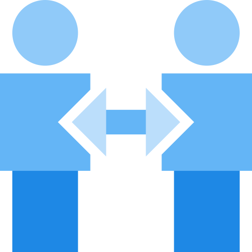 People arrows left right Generic color fill icon
