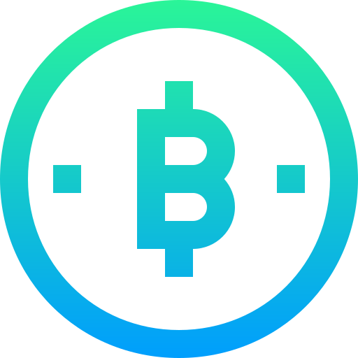 bitcoin Super Basic Straight Gradient icona