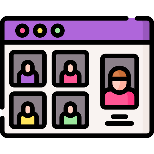 Video Conference Special Lineal color icon