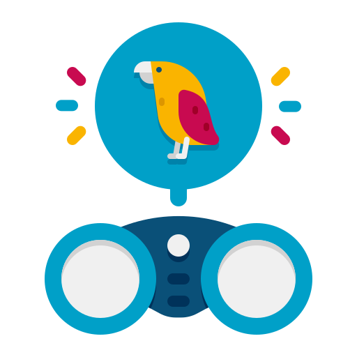 Birdwatching Generic color fill icon
