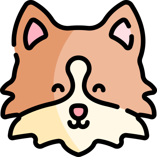 gato del bosque noruego Kawaii Lineal color icono