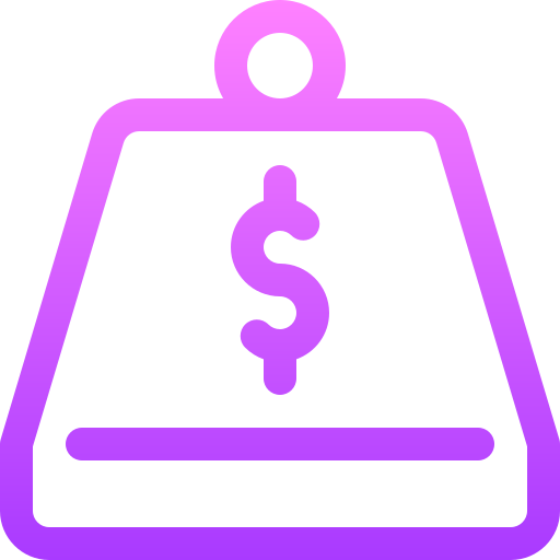 Debt Basic Gradient Lineal color icon