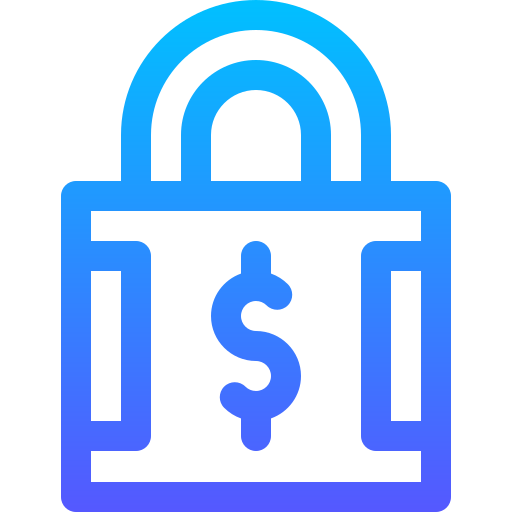 Lock Basic Gradient Lineal color icon