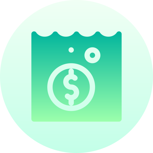 unterwasser Basic Gradient Circular icon