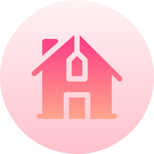 Home Basic Gradient Circular icon