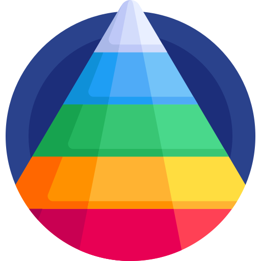 piramide Detailed Flat Circular Flat icona