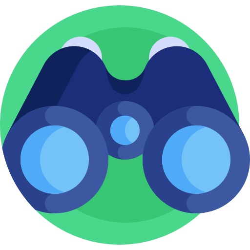 Binoculars Detailed Flat Circular Flat icon