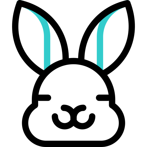 konijn Basic Accent Outline icoon